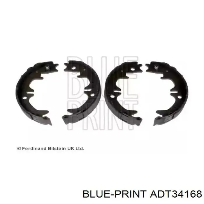 Колодки ручника (стояночного тормоза) Blue Print ADT34168