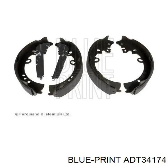 Задние барабанные колодки ADT34174 Blue Print