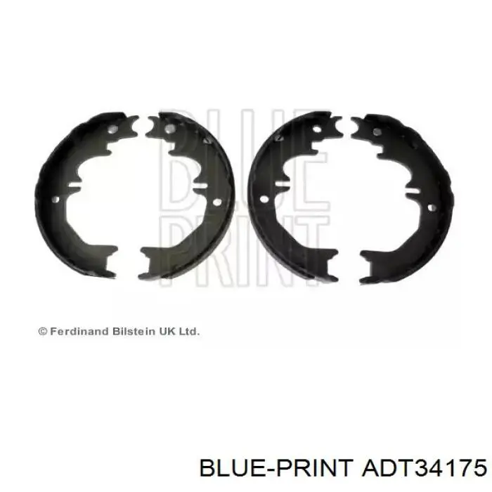 Колодки ручника (стояночного тормоза) Blue Print ADT34175