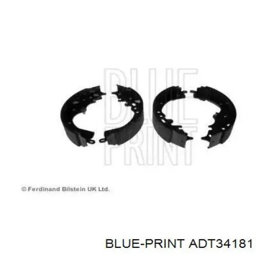 Задние барабанные колодки ADT34181 Blue Print