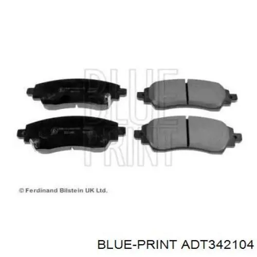 Передние тормозные колодки ADT342104 Blue Print