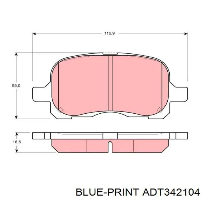 Передние тормозные колодки QF0085 Q-top