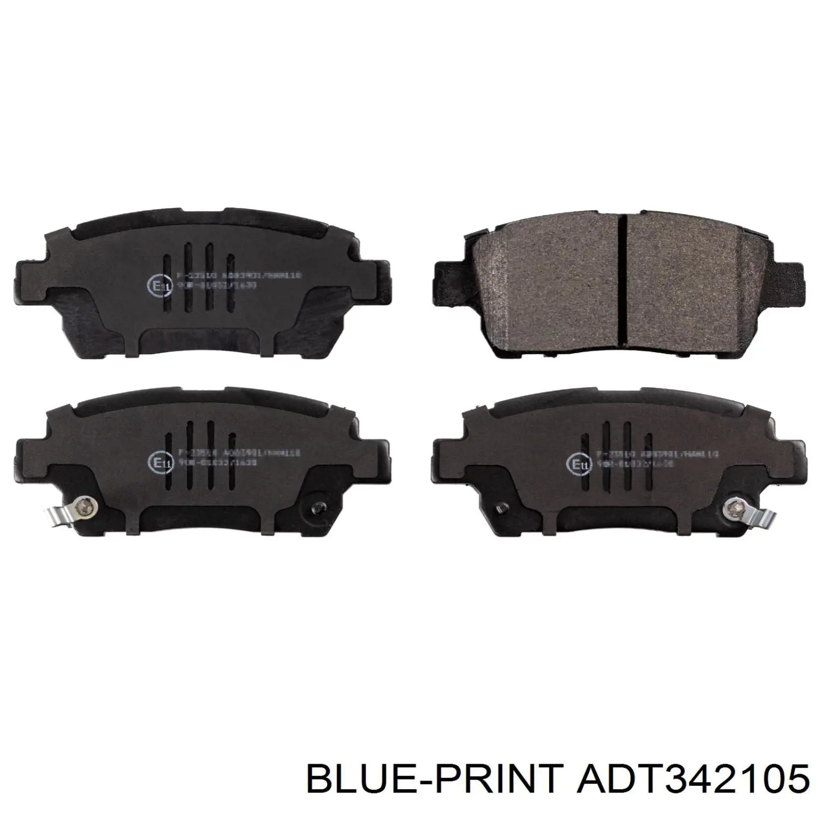 Колодки гальмівні передні, дискові ADT342105 Blue Print