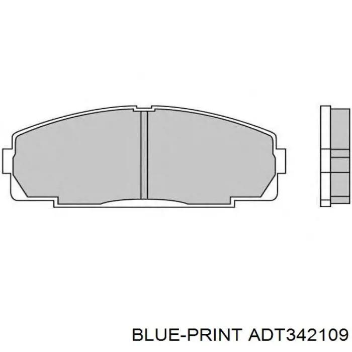 Купить ADT342109 Blue Print Колодки тормозные