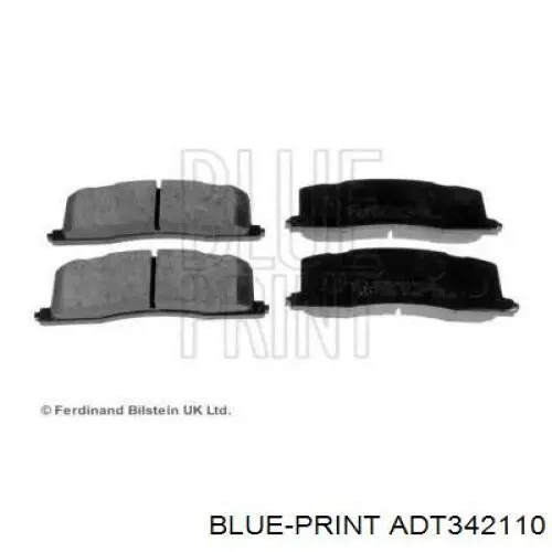 ADT342110 Blue Print задние тормозные колодки