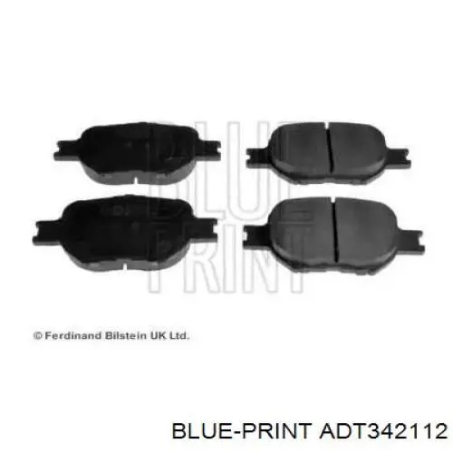 Pastillas de freno delanteras ADT342112 Blue Print