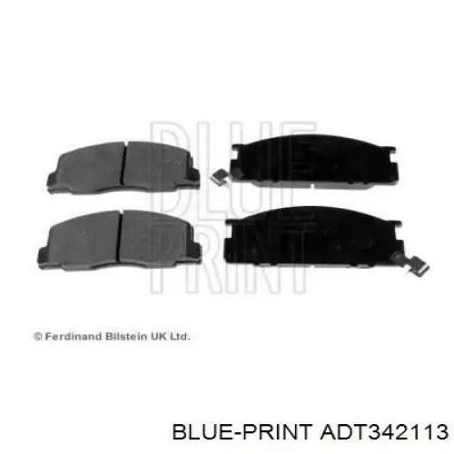 Передние тормозные колодки ADT342113 Blue Print