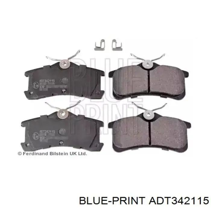 Задние тормозные колодки ADT342115 Blue Print