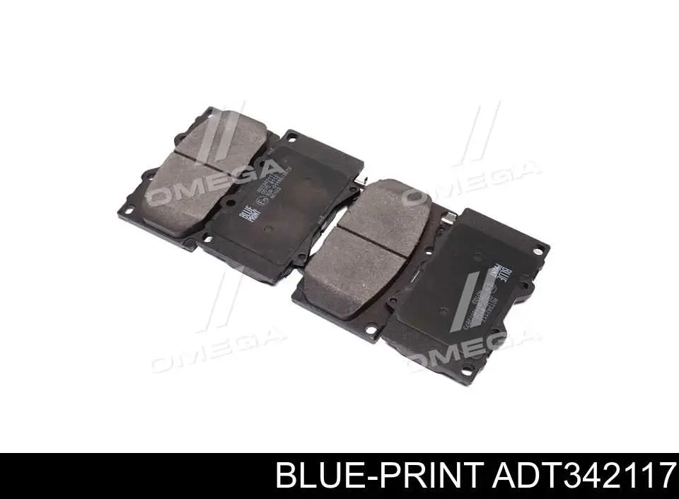 Передние тормозные колодки ADT342117 Blue Print