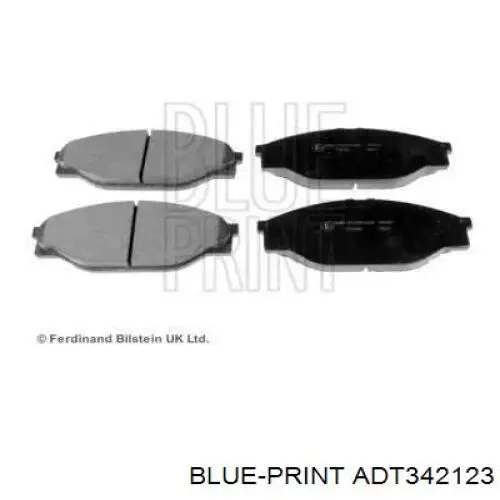 Передние тормозные колодки ADT342123 Blue Print