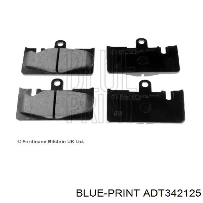 Задние тормозные колодки ADT342125 Blue Print