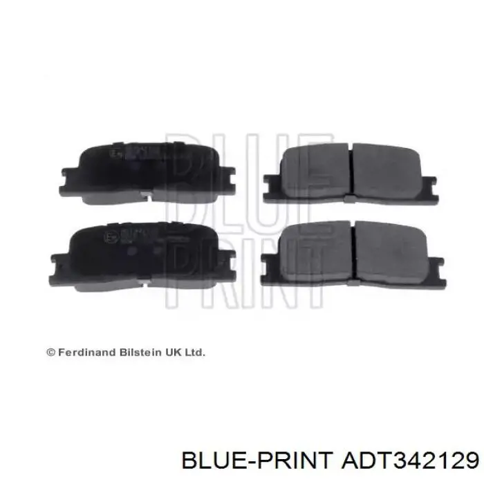 Задние тормозные колодки ADT342129 Blue Print