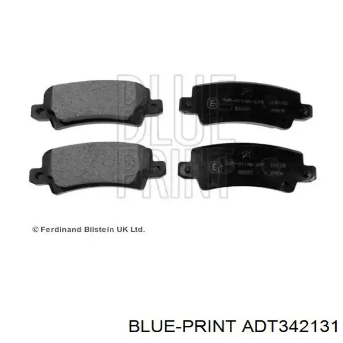 Задние тормозные колодки ADT342131 Blue Print