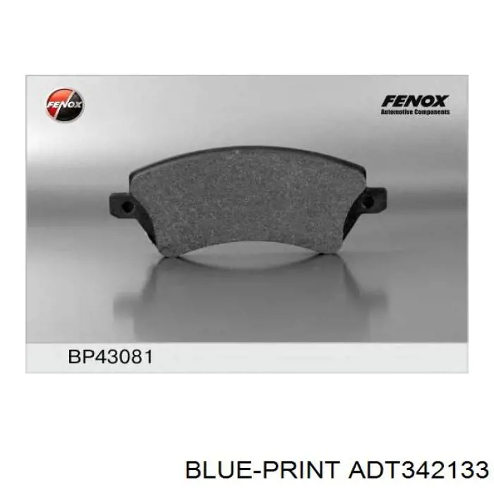 Передние тормозные колодки ADT342133 Blue Print