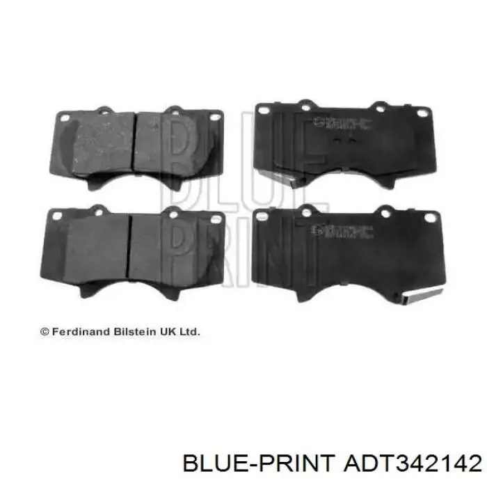 Купить ADT342142 Blue Print Колодки тормозные