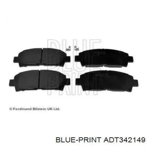 Передние тормозные колодки ADT342149 Blue Print