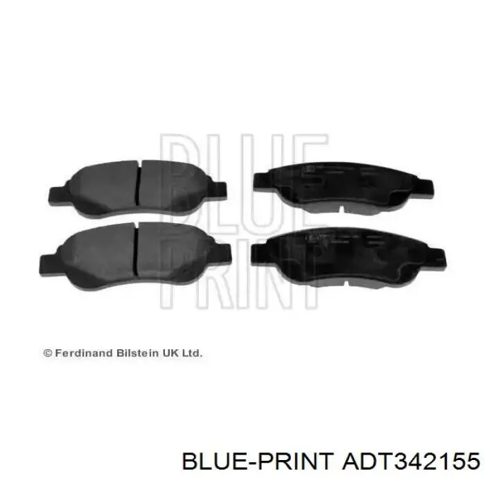 ADT342155 Blue Print Колодки передние