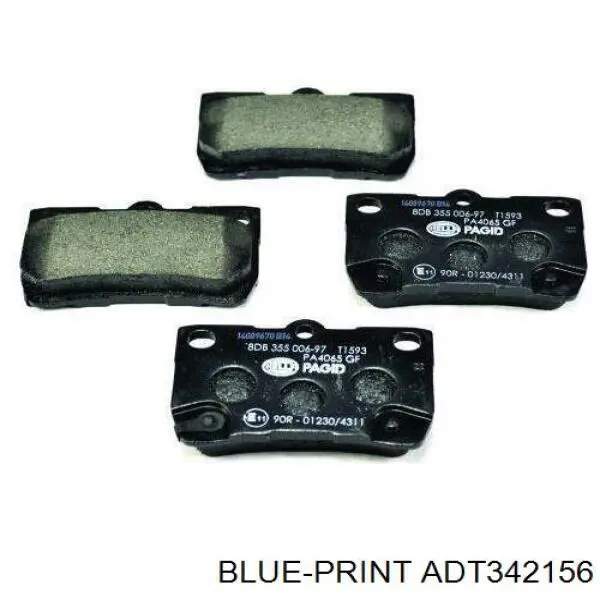 ADT342156 Blue Print Колодки тормозные дисковые комплект