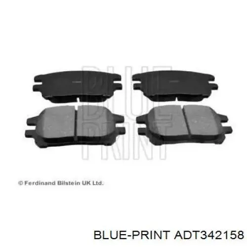 Передние тормозные колодки ADT342158 Blue Print