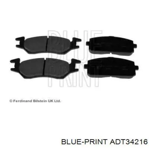 Передние тормозные колодки ADT34216 Blue Print