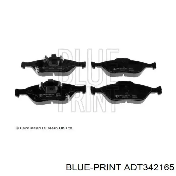 Передние тормозные колодки ADT342165 Blue Print