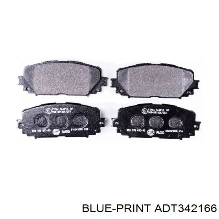 Купить ADT342166 Blue Print Колодки тормозные