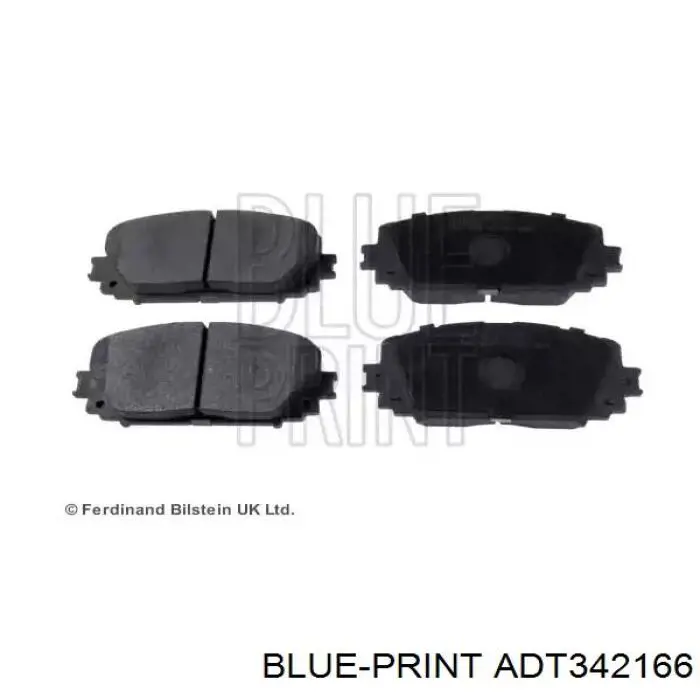 ADT342166 Blue Print передние тормозные колодки