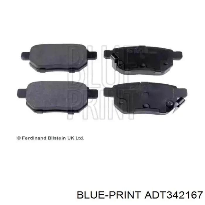 Задние тормозные колодки RP3454 Raiso