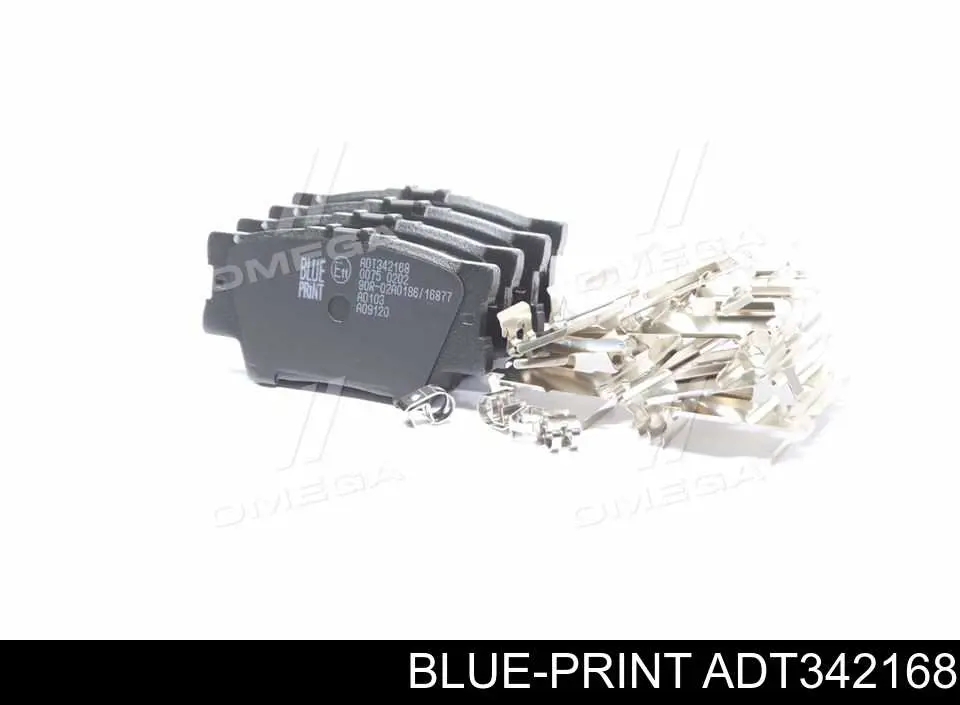 Задние тормозные колодки ADT342168 Blue Print