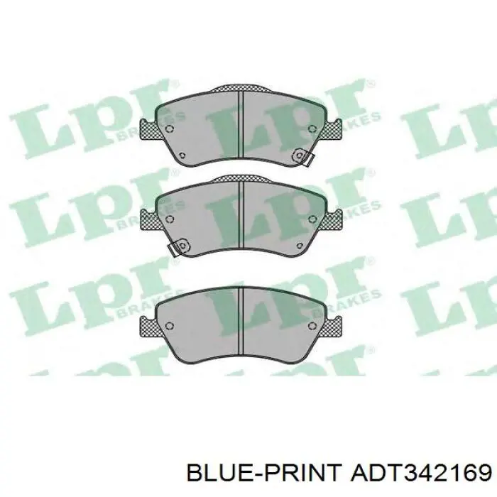 Купить ADT342169 Blue Print Колодки тормозные
