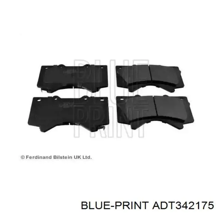 ADT342175 Blue Print передние тормозные колодки
