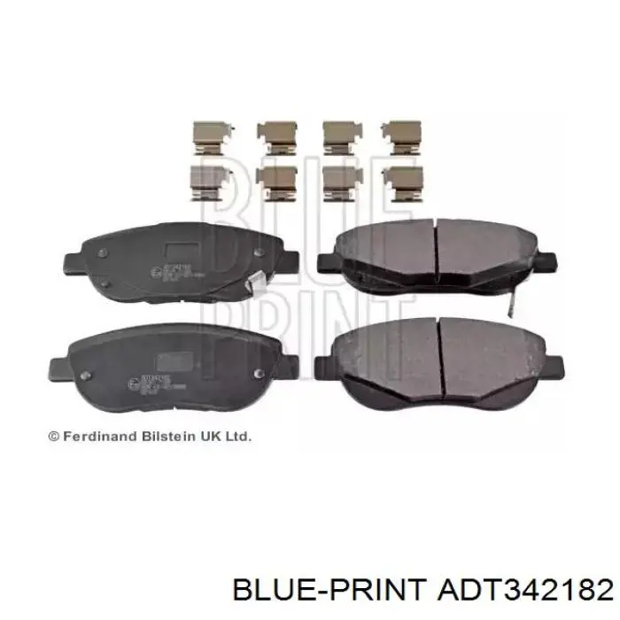 ADT342182 Blue Print передние тормозные колодки