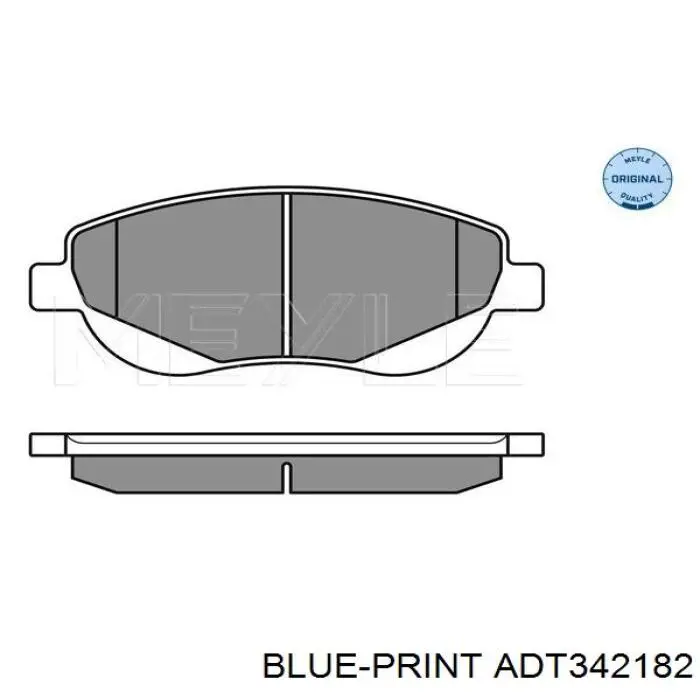 Передние тормозные колодки ADT342182 Blue Print