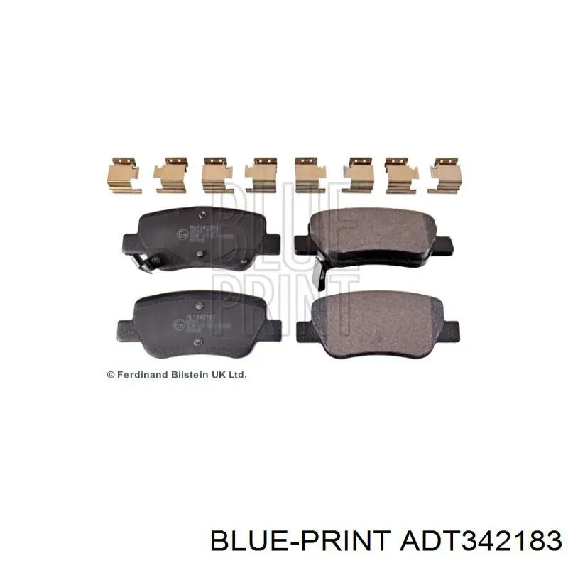 Задние тормозные колодки BPR052S ADG