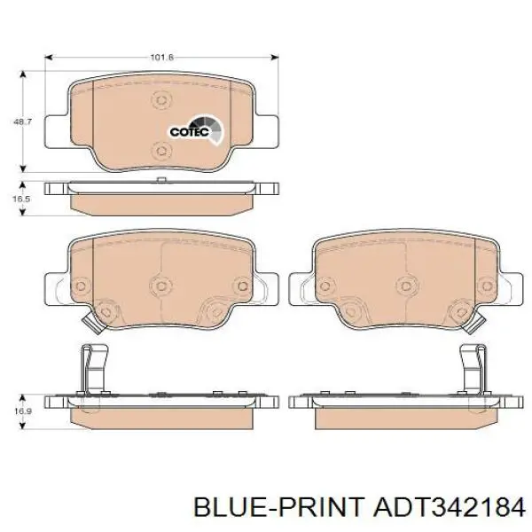 Купить SP4142 Hi-q Колодки тормозные задние, дисковые