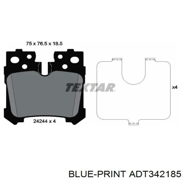 Купить 0446650160 Toyota Колодки тормозные задние, дисковые