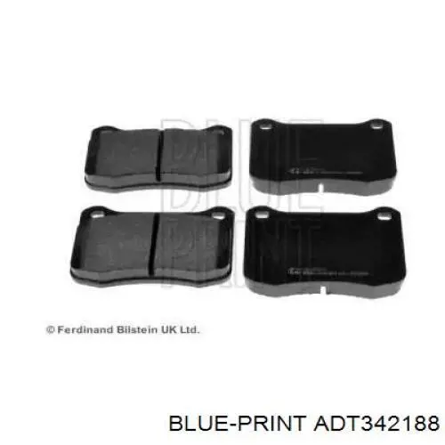 Задние тормозные колодки ADT342188 Blue Print