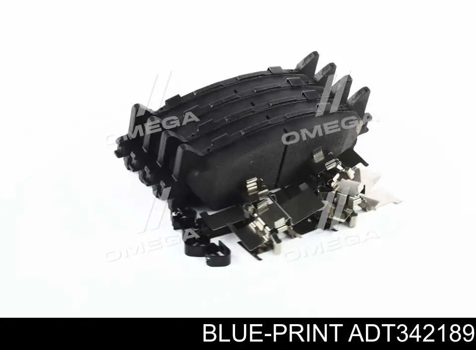 Колодки тормозные передние дисковые Blue Print ADT342189