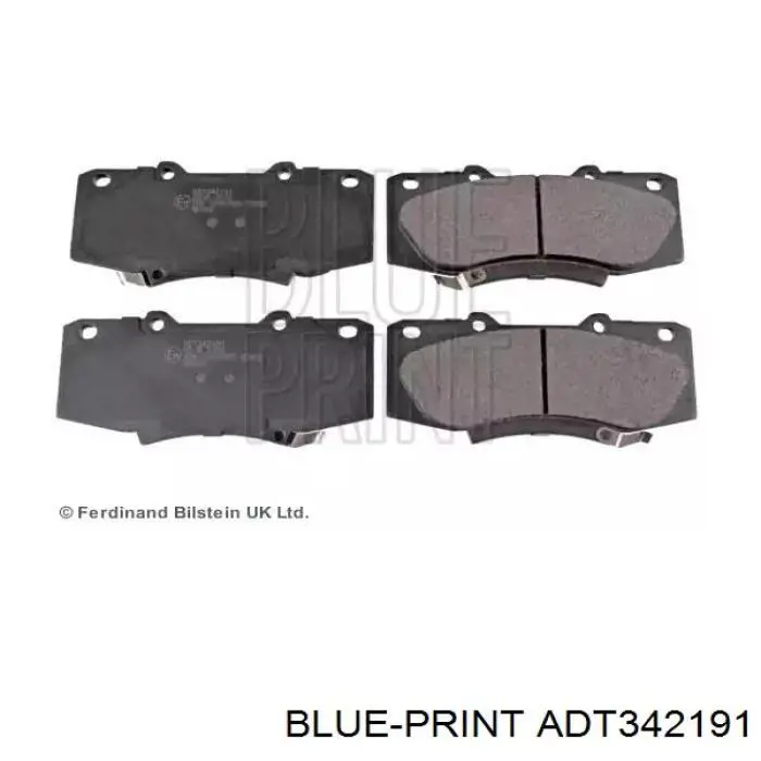 Передние тормозные колодки ADT342191 Blue Print