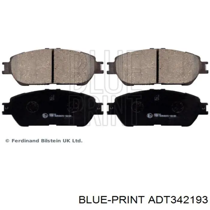 Купить ADT342193 Blue Print Колодки тормозные