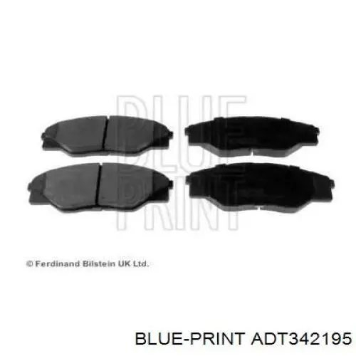 ADT342195 Blue Print передние тормозные колодки