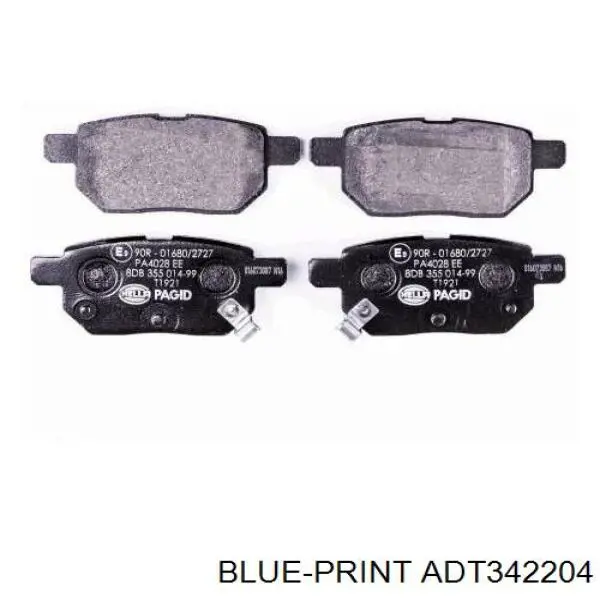 Задние дисковые колодки Rotinger RT1PD21050
