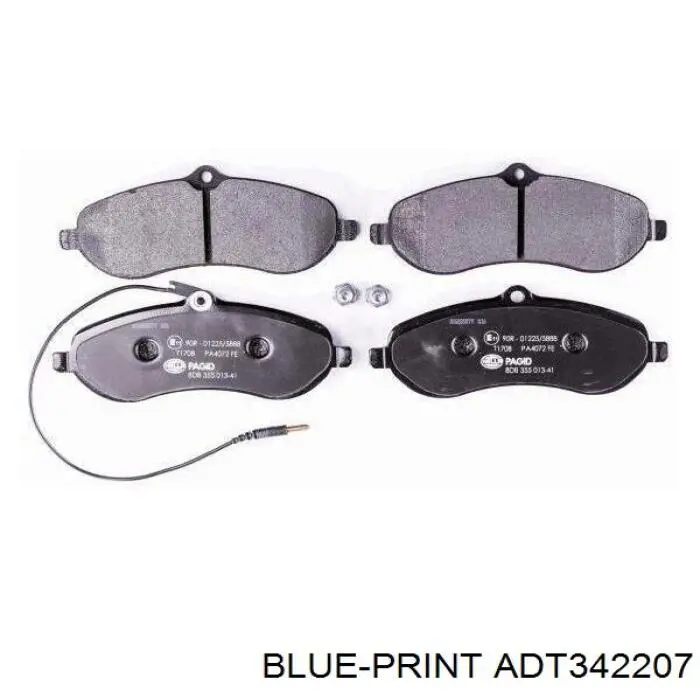 Колодки Blue Print ADT342207 цена, от 21.33 USD