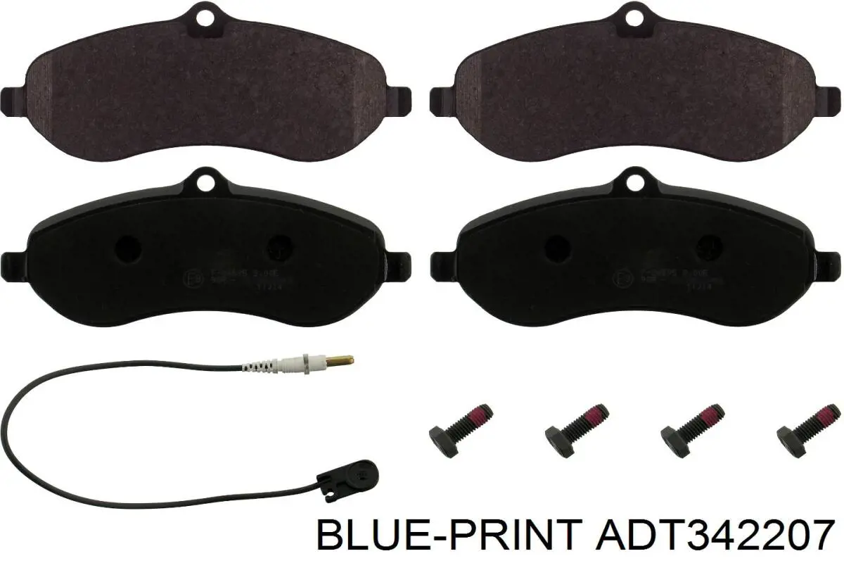 Купить ADT342207 Blue Print Колодки тормозные