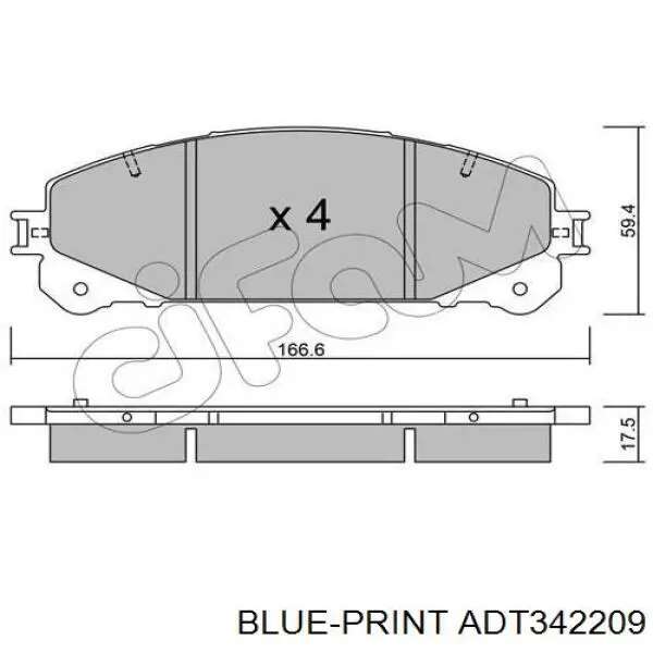 B111447 Denckermann Колодки передние
