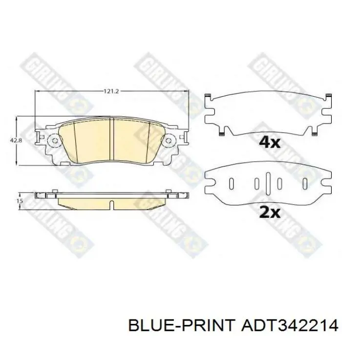 Колодки дисковые  Power Stop 161805 цена, от 38.68 USD