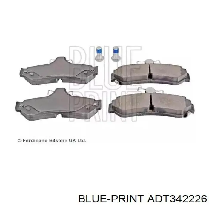 Задние тормозные колодки ADT342226 Blue Print