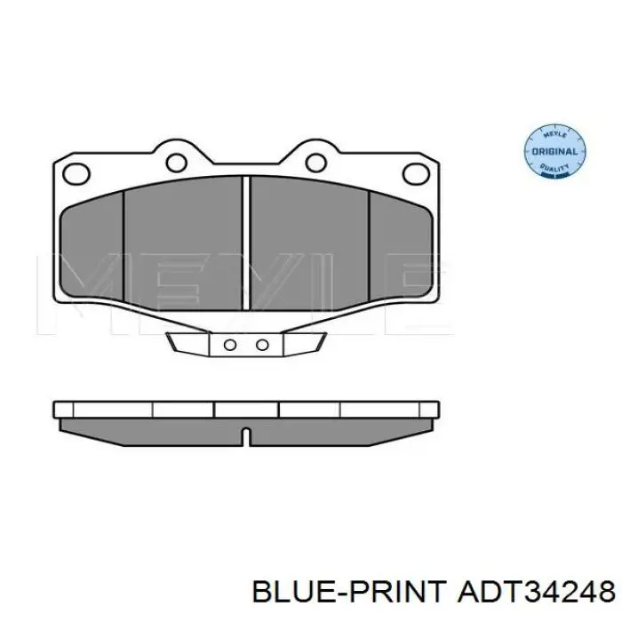 Купить ADT34248 Blue Print Колодки тормозные