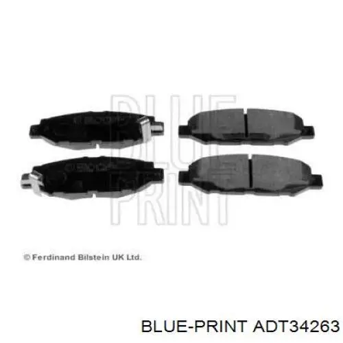 Задние тормозные колодки ADT34263 Blue Print