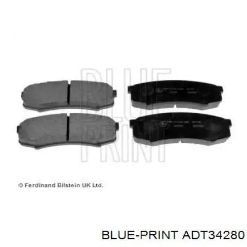Колодки дисковые  Blue Print ADT34280 цена, от 19.51 USD